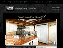 Tablet Screenshot of kleppingerdesign.com